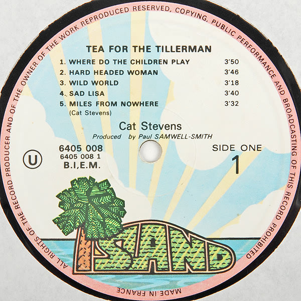 Cat Stevens : Tea For The Tillerman (LP, Album, RP, Gat)