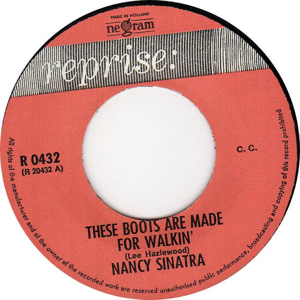 Nancy Sinatra : These Boots Are Made For Walkin' (7", ora)