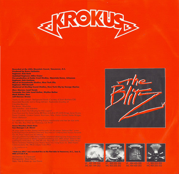 Krokus : The Blitz (LP, Album)