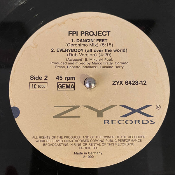 FPI Project : Everybody (All Over The World) (12", Single)