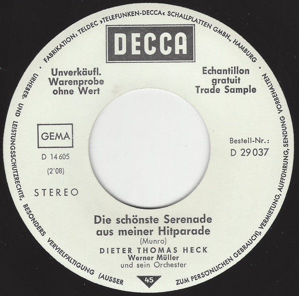 Dieter Thomas Heck : Good Morning (7", Single, Promo)