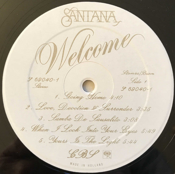 Santana : Welcome (LP, Album, Gat)