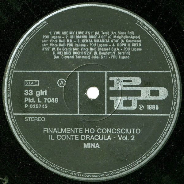 Mina (3) : Finalmente Ho Conosciuto Il Conte Dracula... (2xLP, Album, Gat)