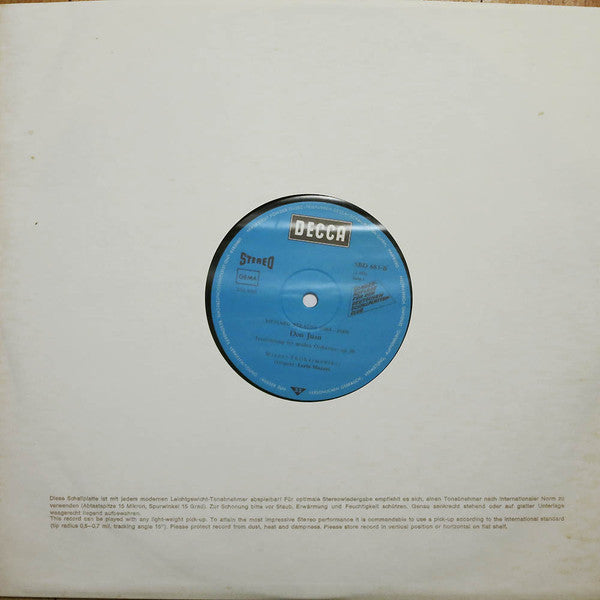 Richard Strauss, Die Wiener Philharmoniker*, Lorin Maazel, Friedrich Gulda : Don Juan, Tafelmusik Und Tanz Aus „Der Bürger Als Edelmann“, Walzerfolge Aus „Der Rosenkavalier“ (LP, Comp, Club)