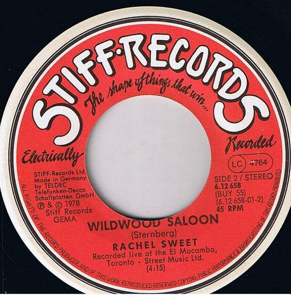 Rachel Sweet : Baby Let's Play House (7", Single)