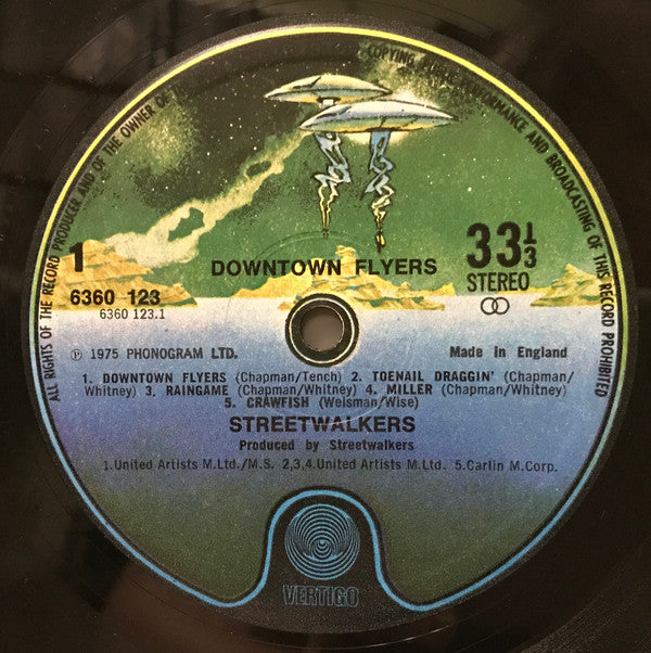 Streetwalkers : Downtown Flyers (LP, Album, Gat)