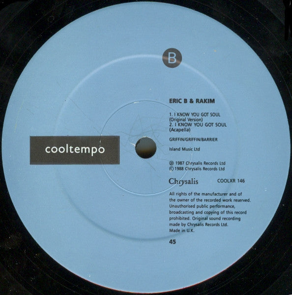 Eric B. And Rakim* : I Know You Got Soul (Six Minutes Of Soul) (The Double Trouble Remix) (12")