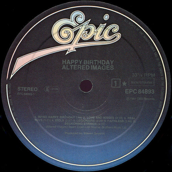 Altered Images : Happy Birthday (LP, Album)