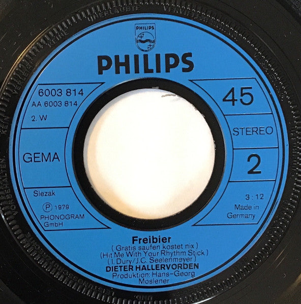 Dieter Hallervorden : Ich Bin Der Asphaltcowboy Aus Dortmund-Aplerbeck (7", Single)
