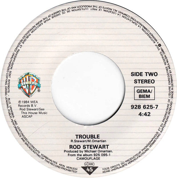 Rod Stewart : Every Beat Of My Heart (7", Single)