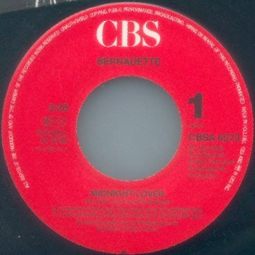 Bernadette (14) : Midnight Lover (7")