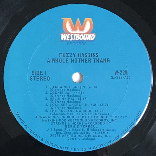 Fuzzy Haskins : A Whole Nother Thang (LP, Album, Pit)