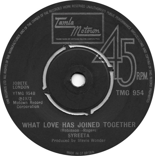 Syreeta : Harmour Love (7", Single, 4-P)