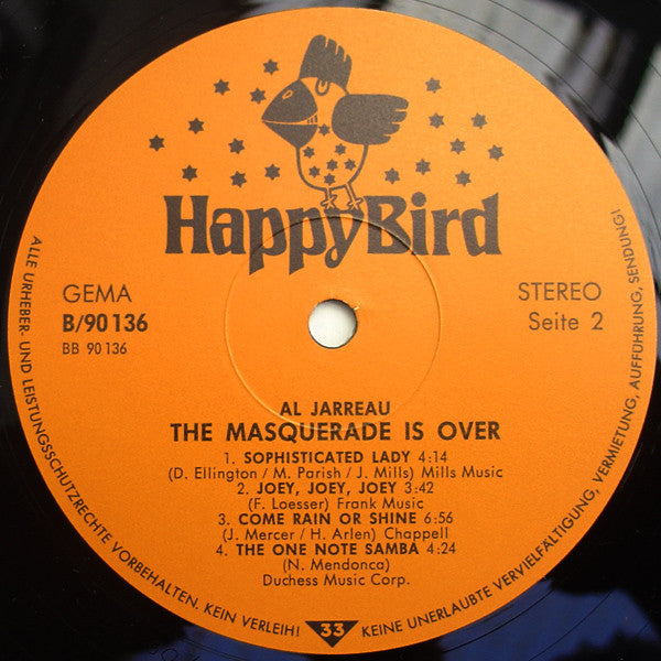 Al Jarreau : The Masquerade Is Over (LP, Album)
