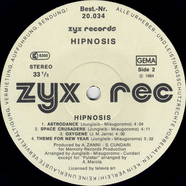 Hipnosis : Hipnosis (LP, Album)