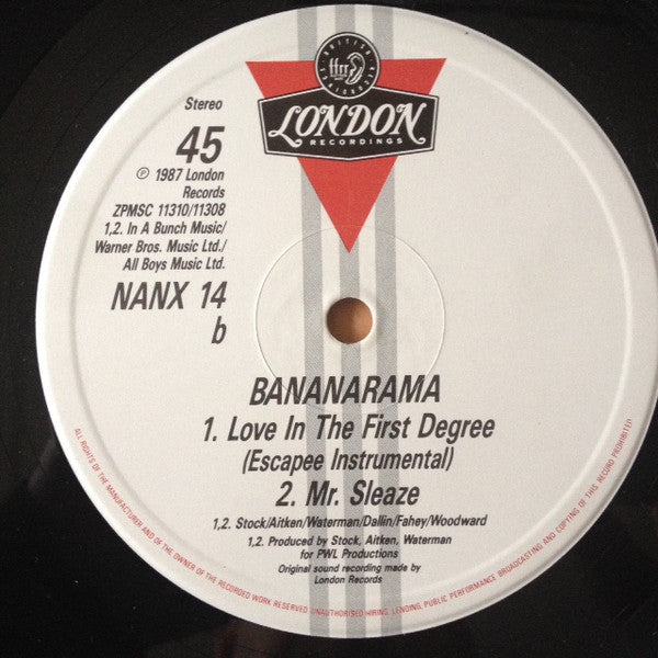 Bananarama : Love In The First Degree (12", Single)