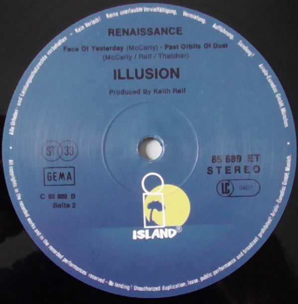 Renaissance (4) : Illusion (LP, Album, RE, RP)