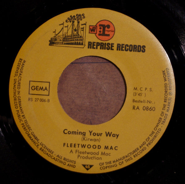 Fleetwood Mac : Rattlesnake Shake / Coming Your Way (7", Single)