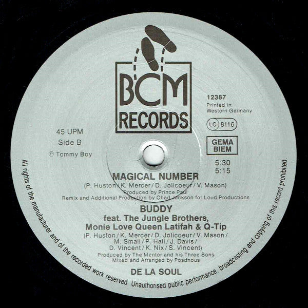 De La Soul : The Magic Number / Buddy (12")