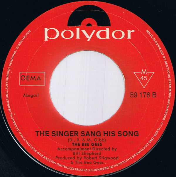 The Bee Gees* : Jumbo / The Singer Sang His Song (7", Single)