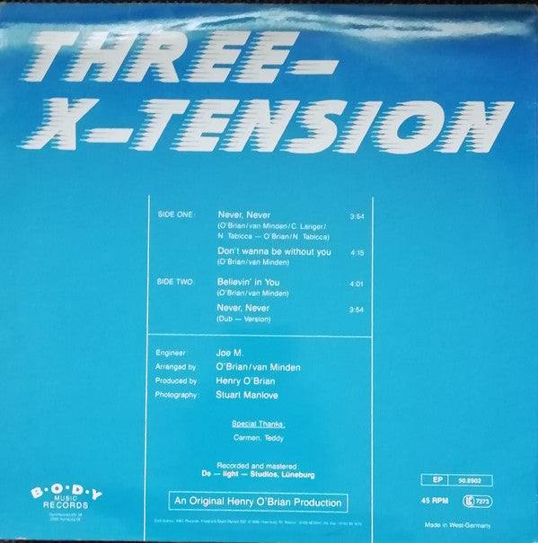 Three-X-Tension : Three-X-Tension (12", EP)