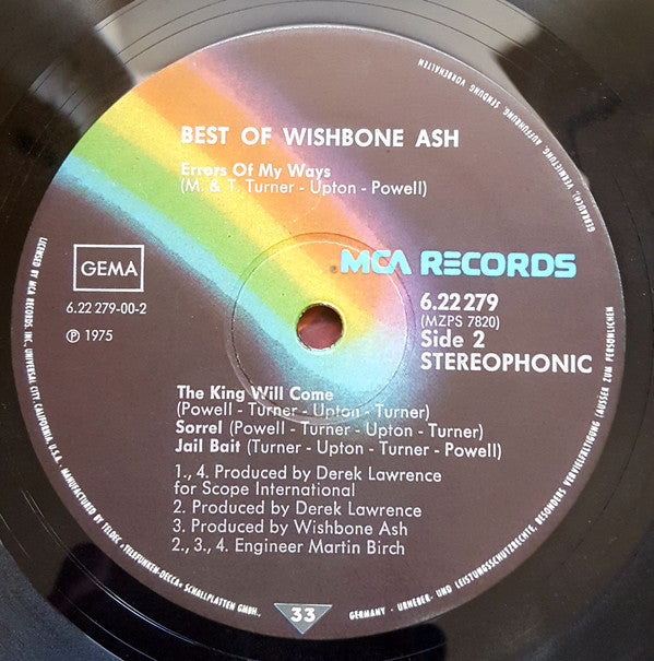 Wishbone Ash : Best Of Wishbone Ash (LP, Comp, RE)