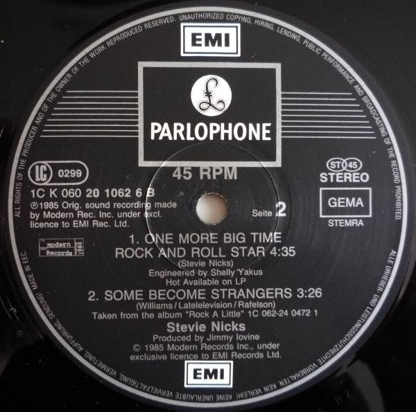 Stevie Nicks : Talk To Me (12", Maxi, M/Print)
