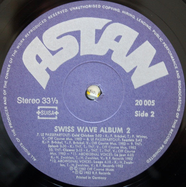 Various : Swiss Wave Album 2 (LP, Comp)