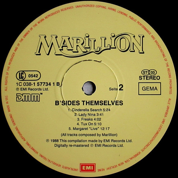 Marillion : B'Sides Themselves (LP, Comp, RM)