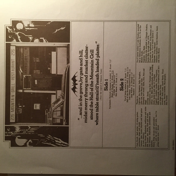 Hawkwind : Hall Of The Mountain Grill (LP, Album)