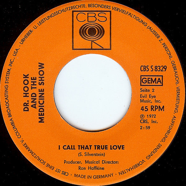 Dr. Hook And The Medicine Show* : Carry Me, Carrie (7", Single)