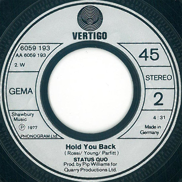 Status Quo : Rockers Rollin' (7", Single)