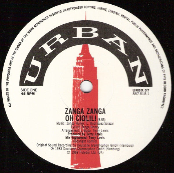 Zanga Zanga : Oh Ciolili (12")
