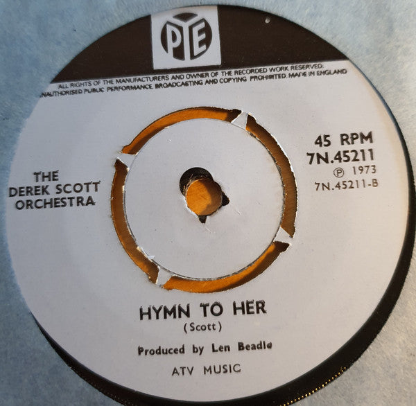 Derek Scott Orchestra : Girl In The White Dress (7")