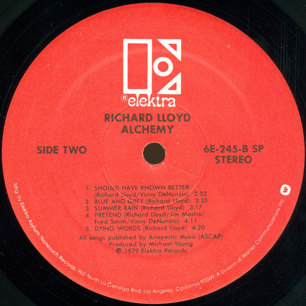Richard Lloyd : Alchemy (LP, Album, SRC)
