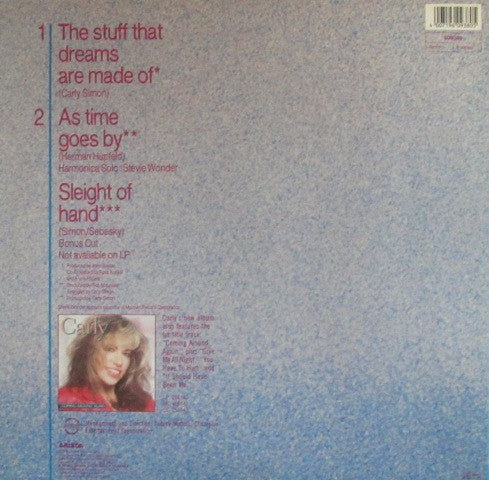 Carly Simon : The Stuff That Dreams Are Made Of (12")