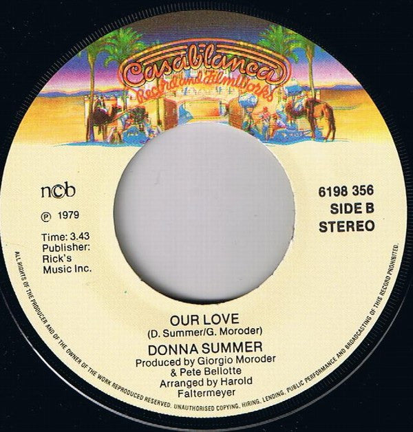 Donna Summer : Sunset People / Our Love (7", Single)