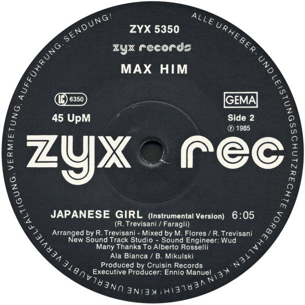 Max-Him : Japanese Girl (12", Maxi)