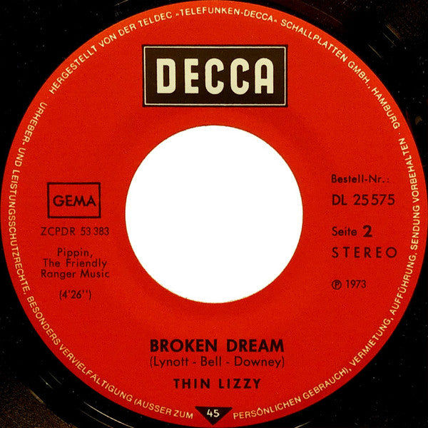 Thin Lizzy : Randolph's Tango (7", Single)