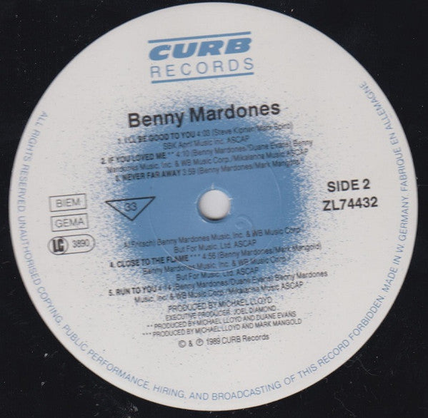 Benny Mardones : Benny Mardones (LP, Album)