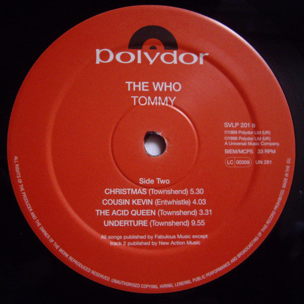 The Who : Tommy (2xLP, Album, Ltd, RE, Gat)