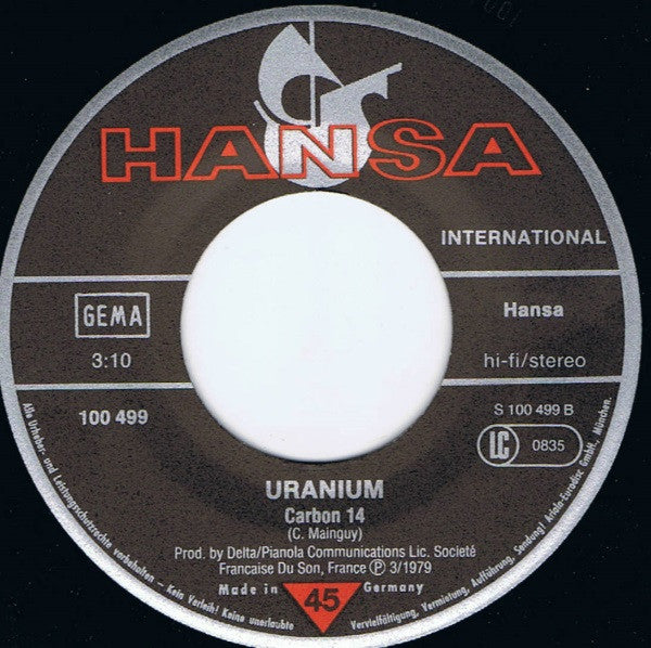 Uranium (3) : Eleanor Rigby (7", Single)