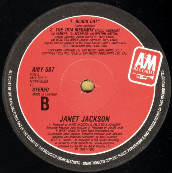 Janet Jackson : Black Cat (12", Single)