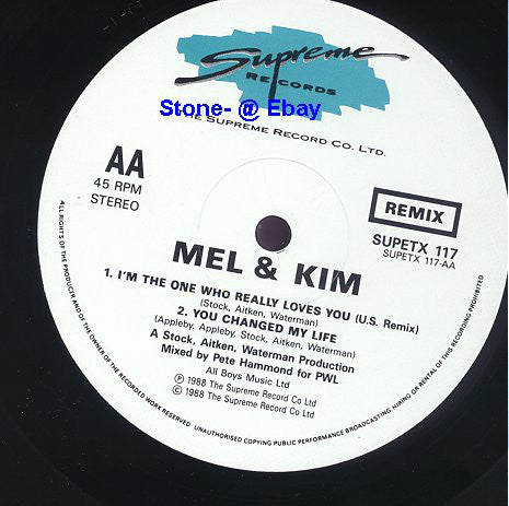 Mel & Kim : That's The Way It Is (Remix) (12", Single, Ltd, Pos)
