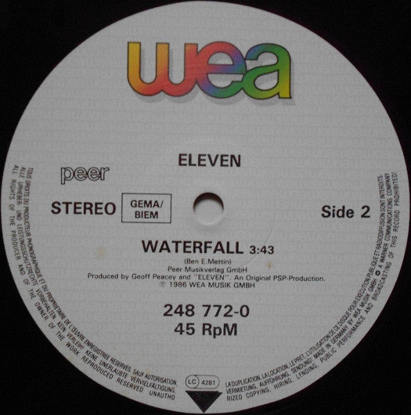 Eleven (8) : No Sex Today (12")