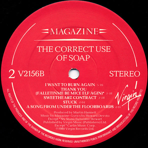 Magazine : The Correct Use Of Soap (LP, Album)