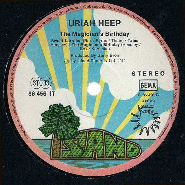 Uriah Heep : The Magician's Birthday (LP, Album, Gat)