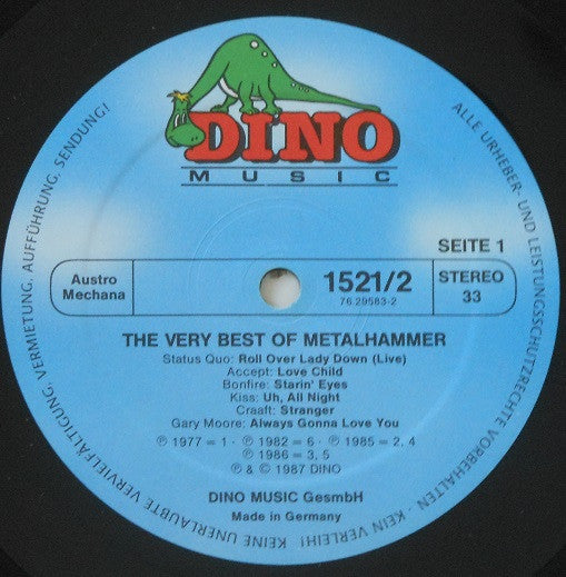 Various : The Very Best Of Metal Hammer (2xLP, Comp)