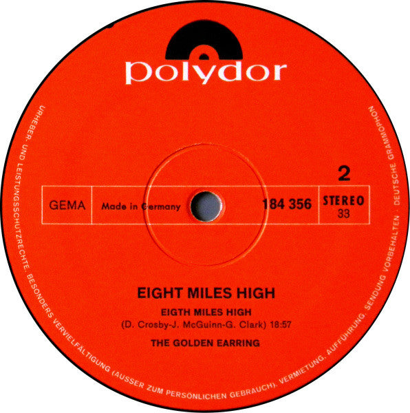 The Golden Earring* : Eight Miles High (LP, Album)