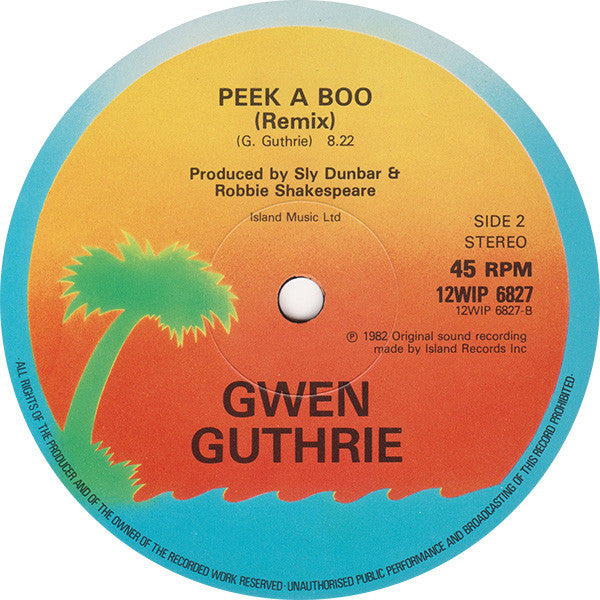 Gwen Guthrie : For You (With A Melody Too) / Peek A Boo (12")